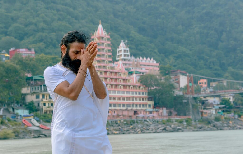 A Yoga Instructor Praying